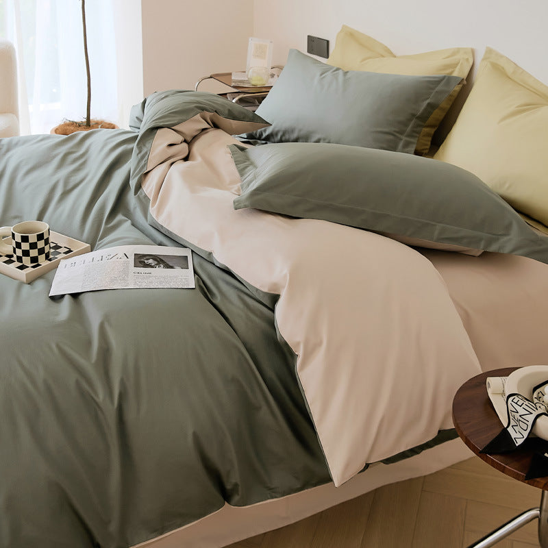 Woolen Cotton Four-piece Bed Set All Cotton Pure Cotton Bed Sheets - My Store