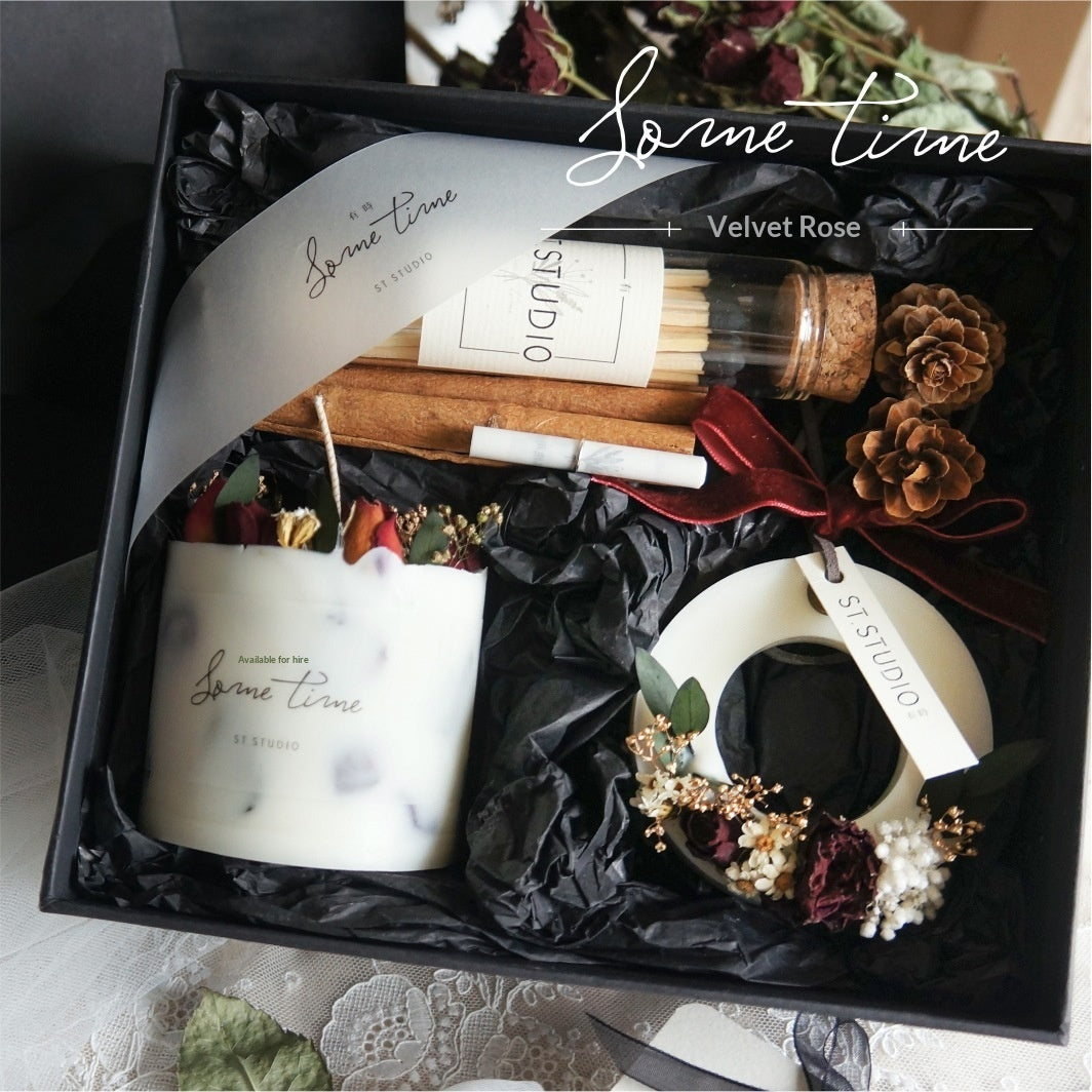 Rose Handmade Candle Gift Set Aromatherapy Candle - My Store