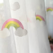 Children's Rainbow Gauze Curtains With Pastoral Embroidery - My Store