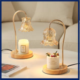 Lily Of The Valley Aromatherapy Wax Melter Solid Wood Candle Warmer Bedroom Ambiance Table Lamp - My Store
