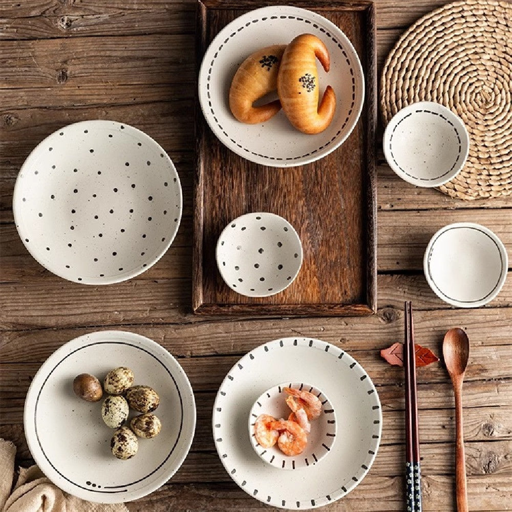 Japanese Textured Tableware And Household Plates - My Store
