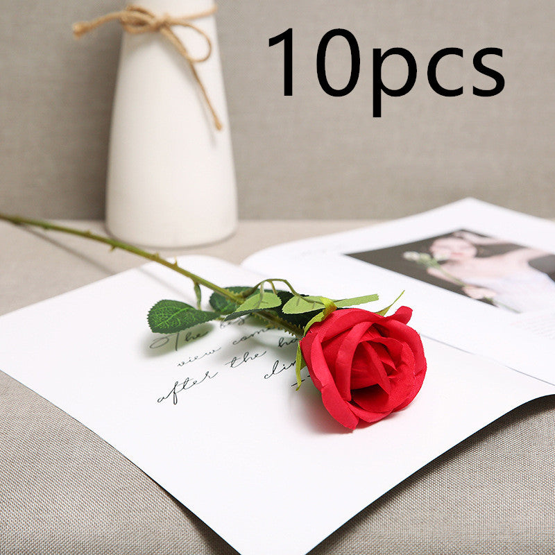 Artificial Red Rose Flowers Living Room Home Decoration Flowers Bouquet - My Store