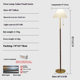 Vintage Pleated Floor Lamp Vertical Table Lamp - My Store