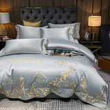 Ice Silk Quilt Sets Bed Sheets Bedding Four-piece Set - My Store