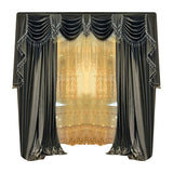 Solid-color Velvet Finished Blackout Curtains Living Room Shades - My Store