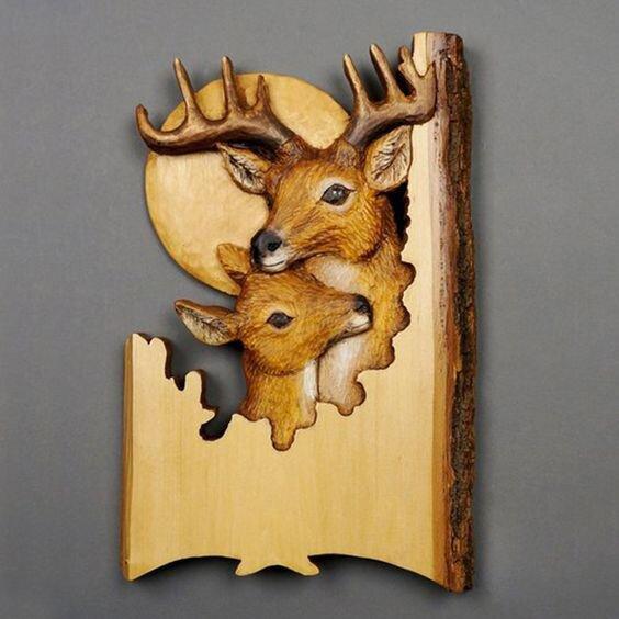 Animal Carving Crafts Hanging Ornaments Wall Hanging - My Store