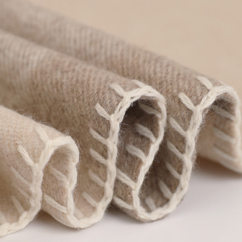 Wool Jacquard Twill Camping Rugs Casual Household Blanket - My Store