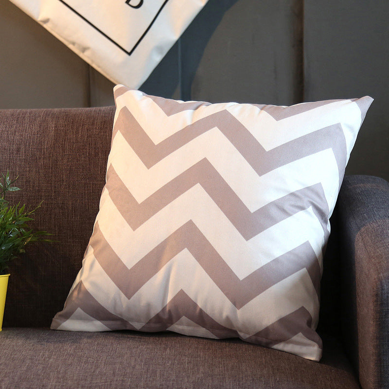 Throw Pillow Peach Skin Flannel Cushion Sofa Cushion Cushion Pillow Cover Pillow Cover - My Store