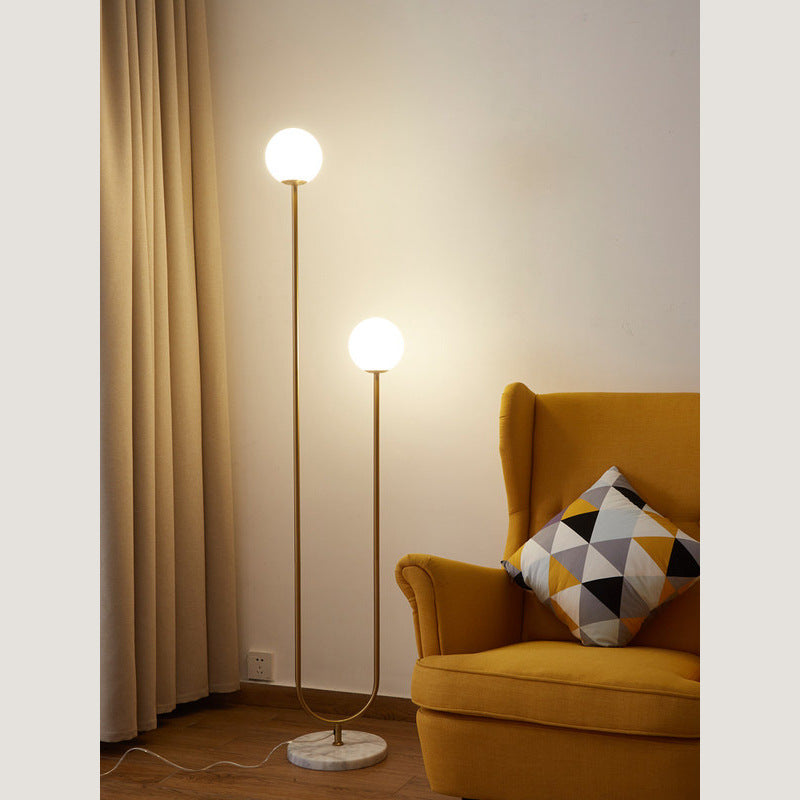 Floor Lamp Household Indoor Glass Marble - My Store