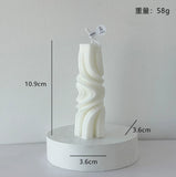 White Aromatherapy Candle Atmosphere Decoration Geometric Shape Candle - My Store