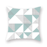 Green geometric pillow cushion cover sofa cushion - My Store