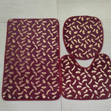 Three Piece Set Of Marbled Foiled Rugs - My Store