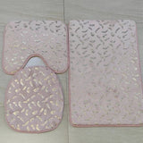 Three Piece Set Of Marbled Foiled Rugs - My Store