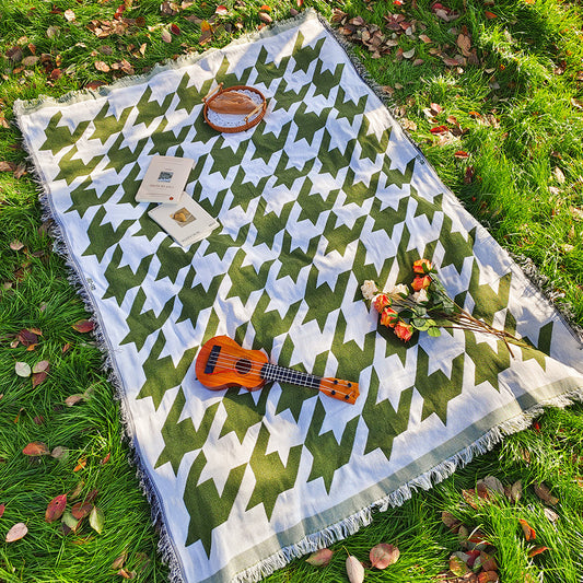 Bohemian Knitted Chenille American Outdoor Camping Rugs - My Store