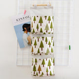 Wall-mounted Three-pocket Storage Hanging Bag Wall Hanging Mobile Phone Hanging Students - My Store