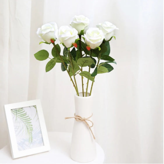 Artificial Red Rose Flowers Living Room Home Decoration Flowers Bouquet - My Store