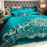 Ice Silk Quilt Sets Bed Sheets Bedding Four-piece Set - My Store