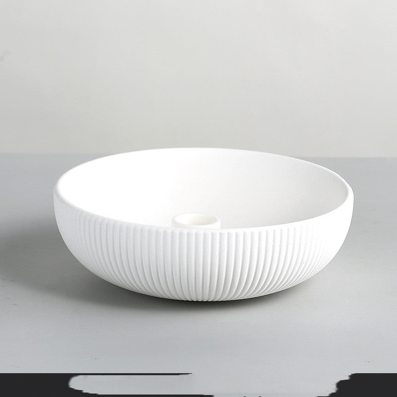 Simple Ceramic Candle Tray Candle Holder Candle Utensils - My Store