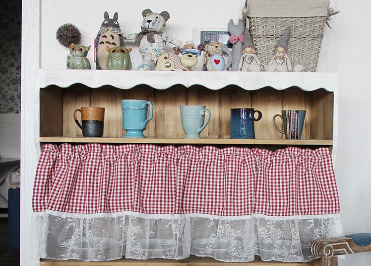 Tanabe fabric kitchen and bathroom curtains in time lattice curtains - My Store