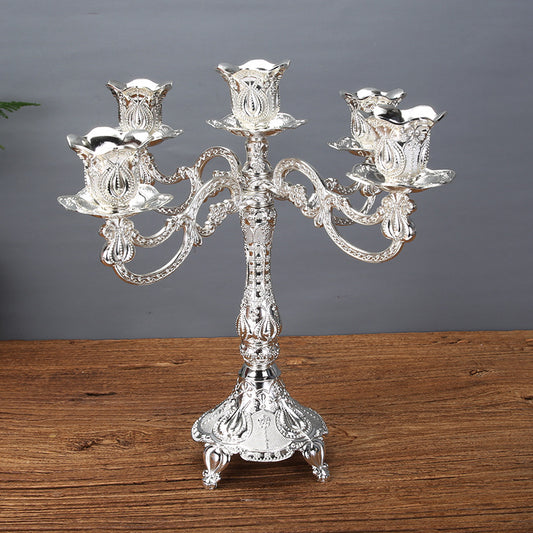 Tulip Candle Holder Candle Holder European Style Candlelight Dinner Props - My Store