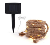Solar Hemp Rope String Copper Wire LED Light - My Store