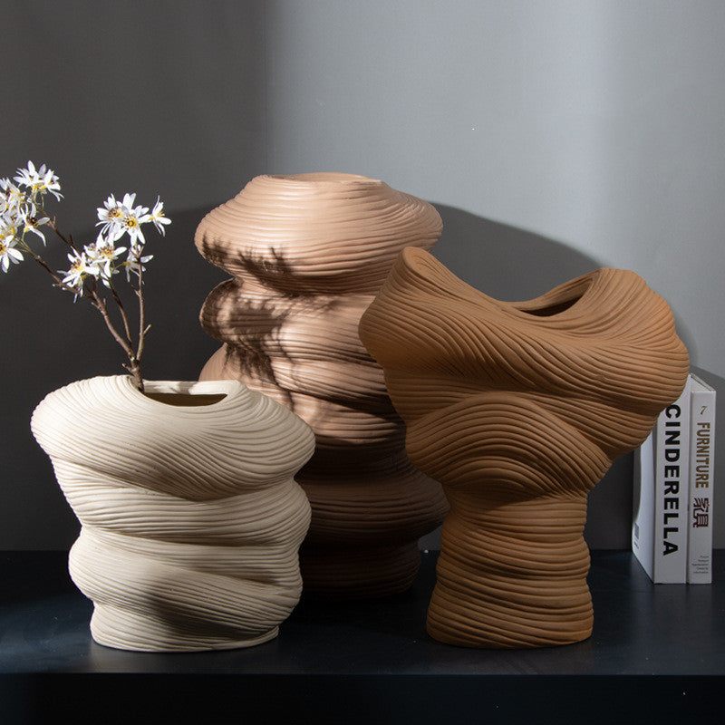Modern Minimalist Ceramic Vases Floral Handicrafts - My Store