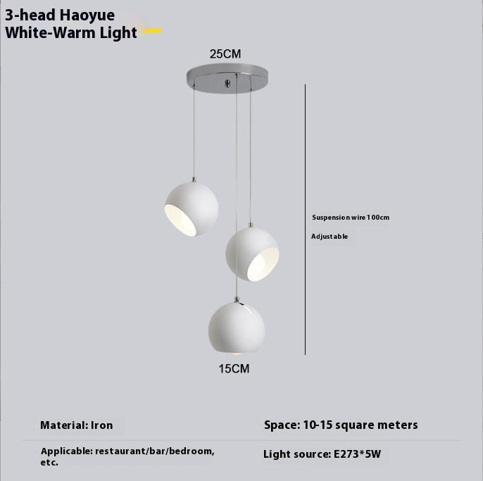 Ball Chandelier Post-modern Living Room Table Lighting Creative Art Bedroom Bedside Lamps - My Store