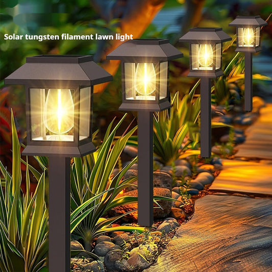 Solar-powered Outdoor Lighting Tungsten Filament Lamps For Ambiance And Landscape Lighting - My Store