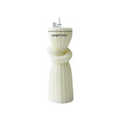 White Aromatherapy Candle Atmosphere Decoration Geometric Shape Candle - My Store