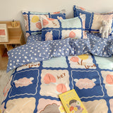 Four Piece Set Of Cute Cartoon Bed Sheets - My Store