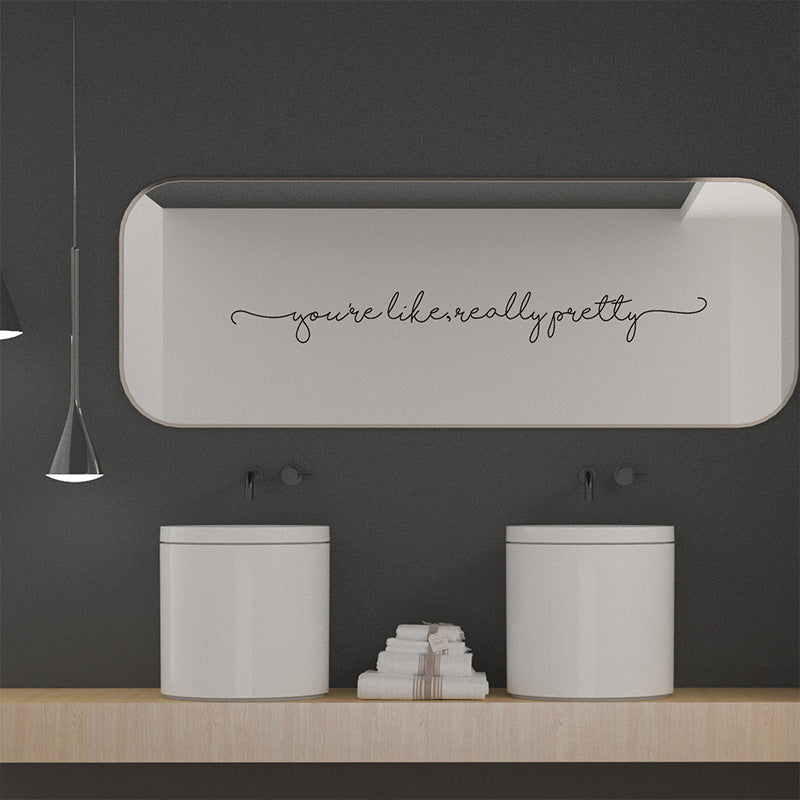 English Mirror Decoration Wall Stickers Generation Fine Carving - My Store