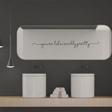 English Mirror Decoration Wall Stickers Generation Fine Carving - My Store