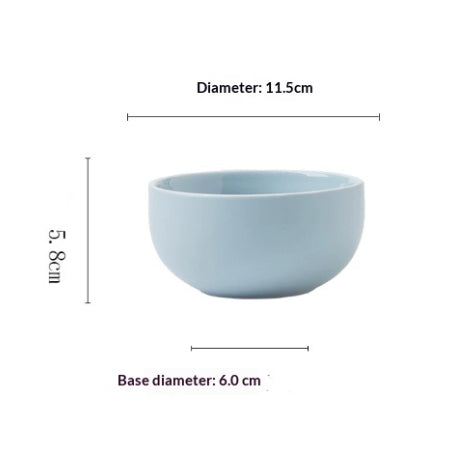 Nordic Matte Ceramic Plates Soup Bowls - My Store