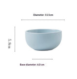 Nordic Matte Ceramic Plates Soup Bowls - My Store