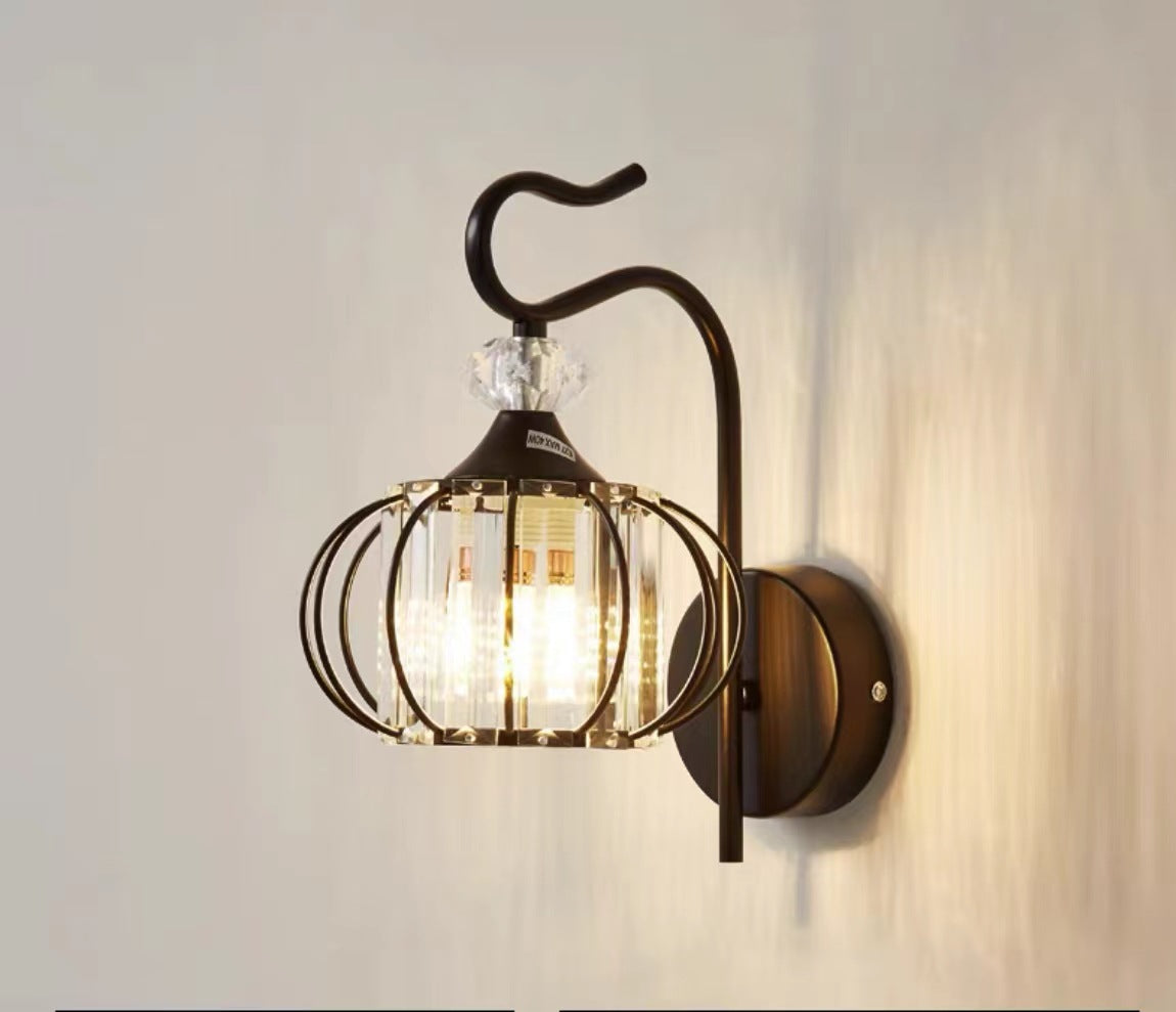 Bedroom Bedside Crystal Wall Lamp Living Room Wall Lamp - My Store