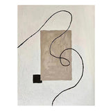 Pure Hand Drawing Minimalist Black And White Living Room Decorative Painting - My Store