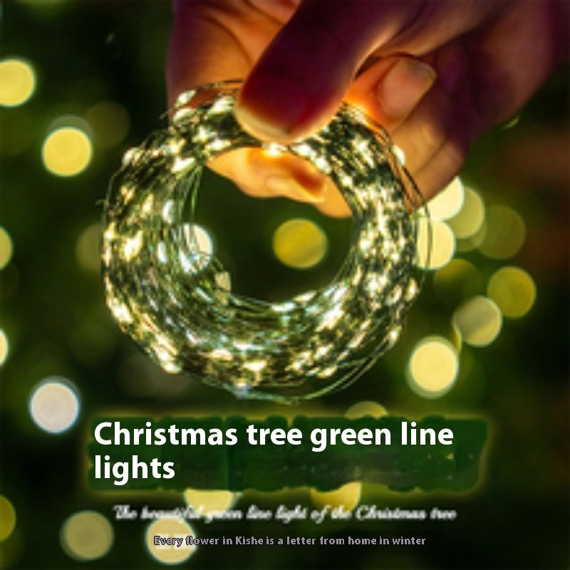 Led Copper Wire Small Color Light Atmosphere Light Strip String Light Beads Decorated Tree - My Store