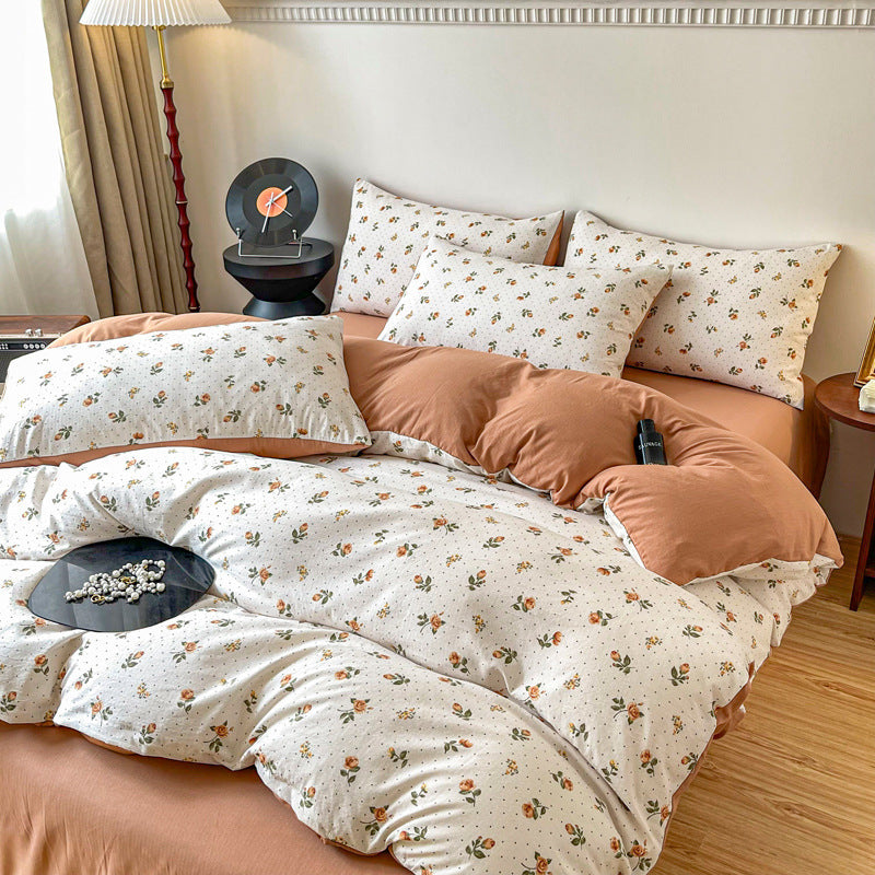 Four-piece Bed Set Jacquard Quilt Cover Sheets - My Store