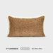 Orange tassel lumbar pillow