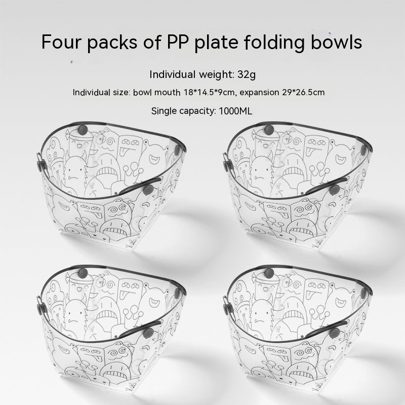 Outdoor Folding Bowls, Tableware, Portable Travel Plates - My Store