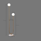 Floor Lamp Household Indoor Glass Marble - My Store