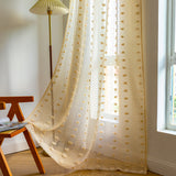 Bohemian Tufted Textured Embroidered Floral Curtains - My Store