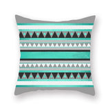 Green geometric pillow cushion cover sofa cushion - My Store