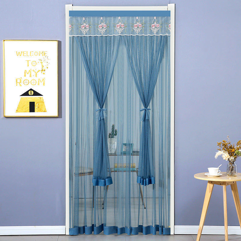 Punch-free Mosquito-proof Curtain Fabric Mesh Curtains Bedroom Lace Partition Four Seasons Household - My Store