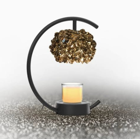 Wrought-iron Aromatherapy Wax Melter Scented Oil Candle Warmer Bedroom Ambiance Table Lamp - My Store