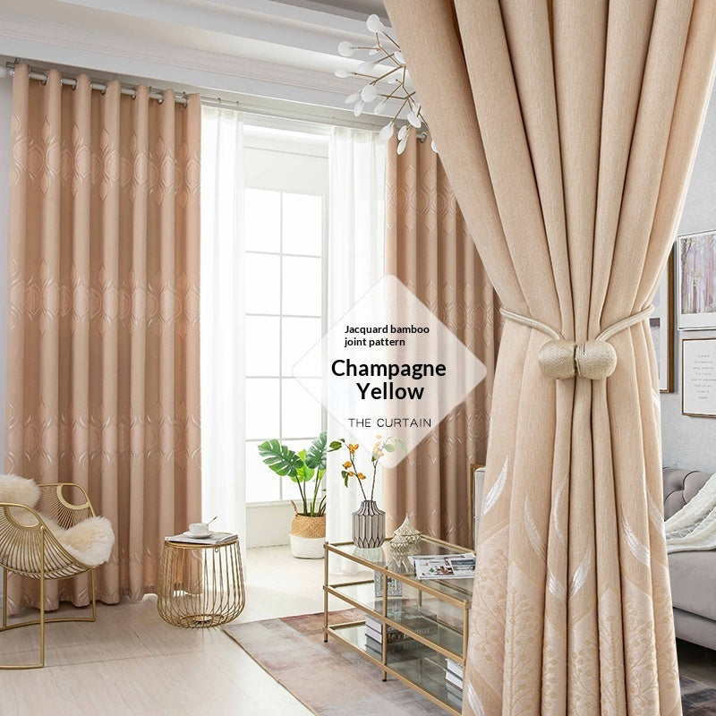 Ready-made Blackout Curtains Thickened Sun-blocking Fabric No Drilling Required Fully Hook-compatible - My Store