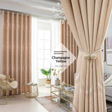 Ready-made Blackout Curtains Thickened Sun-blocking Fabric No Drilling Required Fully Hook-compatible - My Store