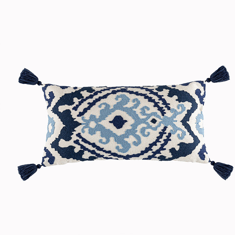 Yafeng Cushion Cover Tassel Fur Ball Patch Cushion Cover - My Store