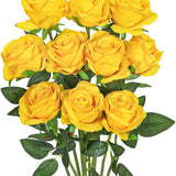 Artificial Rose Single Raw Silk Fake Flower Artificial Flowers - My Store