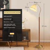 Solid Wood Floor Lamp Sofa Side Vertical Table Lamp - My Store